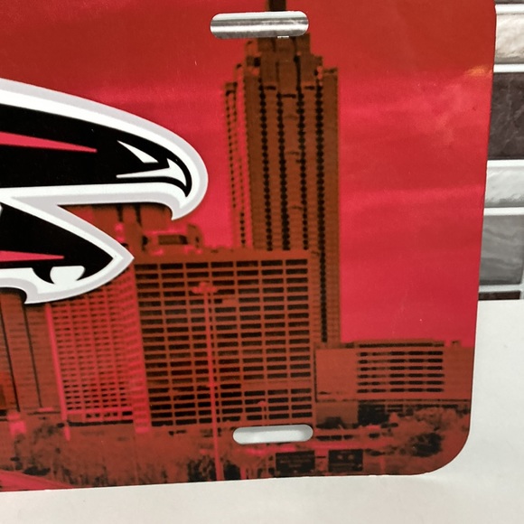 Atlanta Falcons License Plate With Cup Holder Inserts - Picture 5 of 6